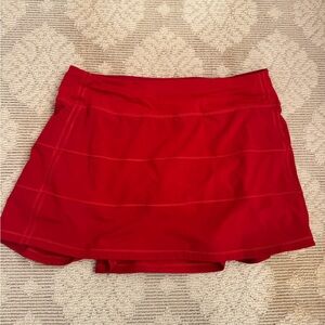 Lululemon Women's Red Skirt
